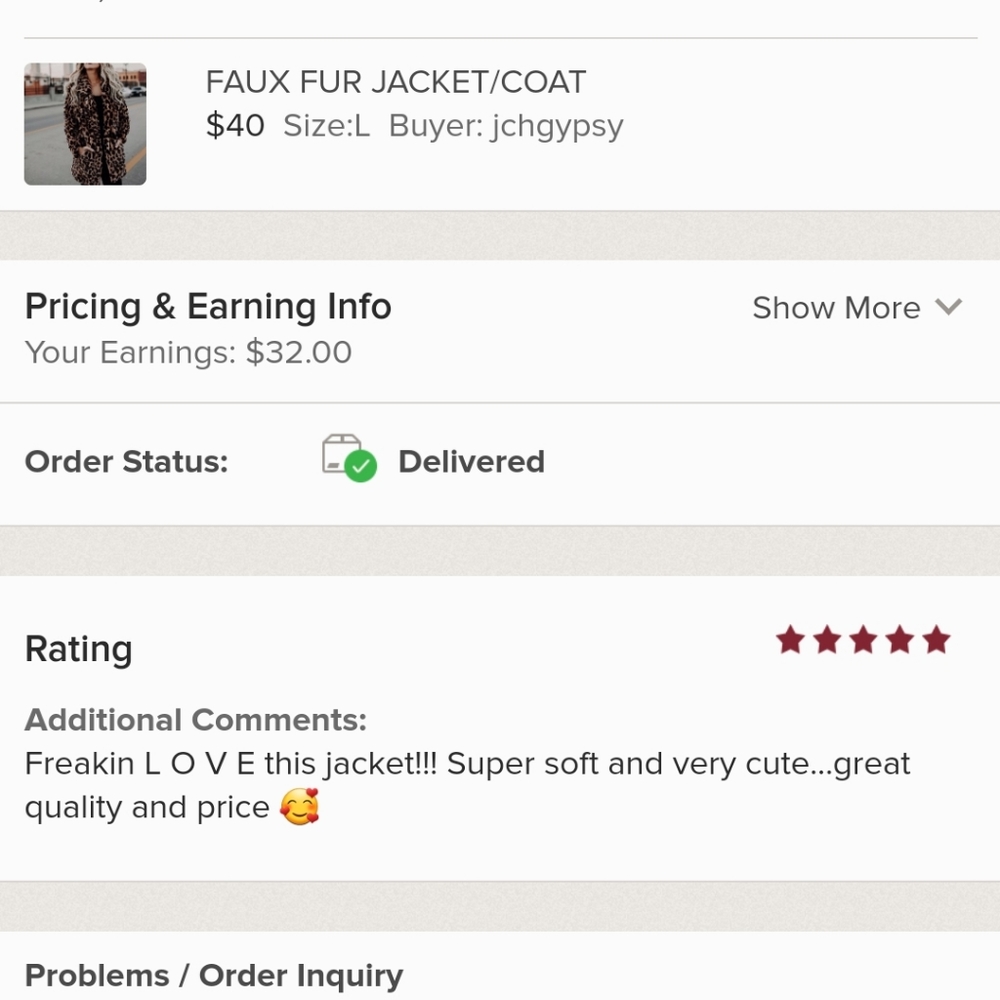 Leopard Faux Fur coat - Picture 7 of 9